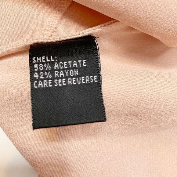 Carmen Marc Valvo Collection Satin Blush Pink Midi Skirt & Top Set Women’s 8/12 - Picture 16 of 16